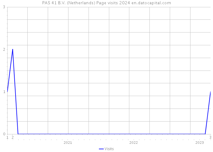 PAS 41 B.V. (Netherlands) Page visits 2024 