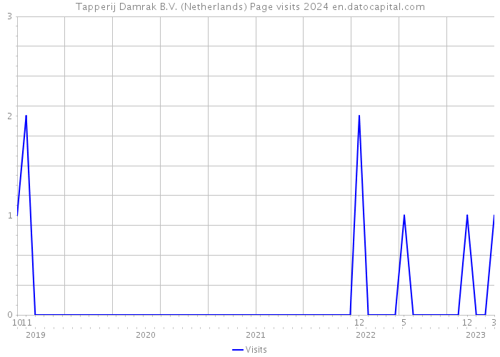 Tapperij Damrak B.V. (Netherlands) Page visits 2024 