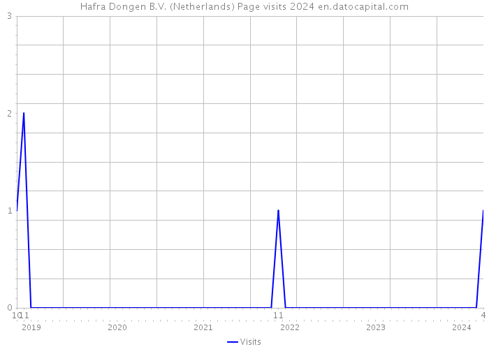 Hafra Dongen B.V. (Netherlands) Page visits 2024 