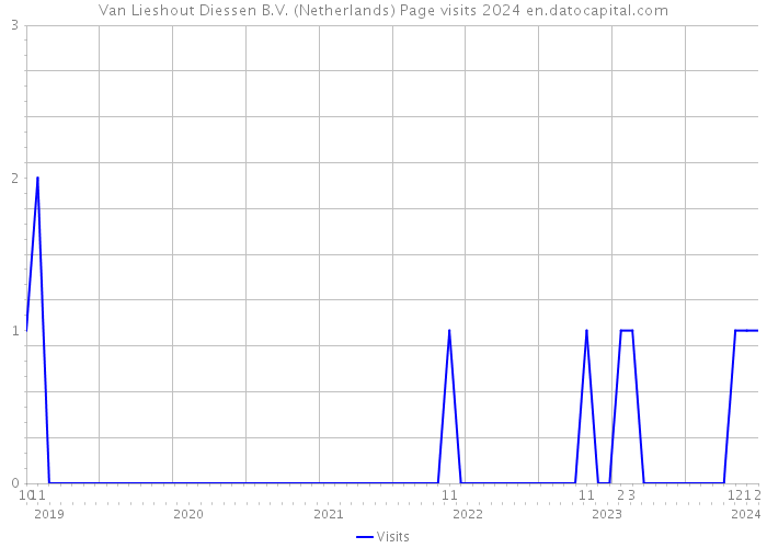 Van Lieshout Diessen B.V. (Netherlands) Page visits 2024 