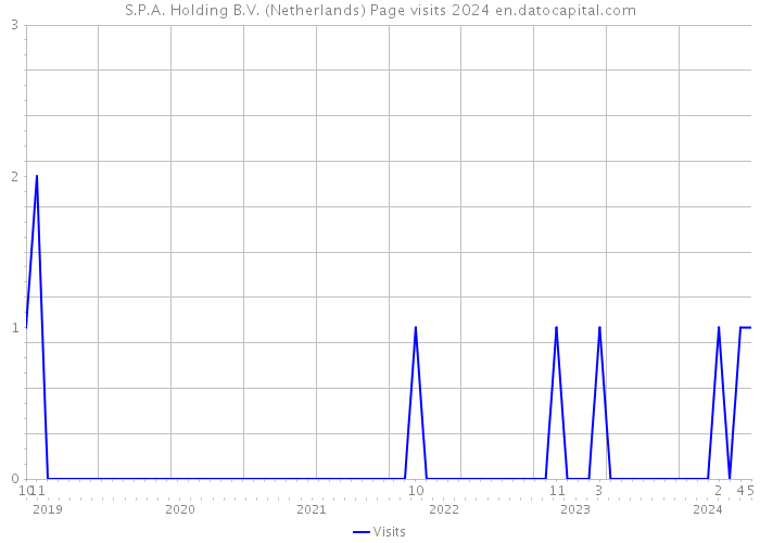 S.P.A. Holding B.V. (Netherlands) Page visits 2024 
