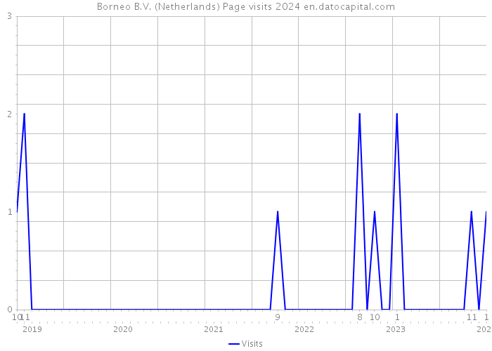 Borneo B.V. (Netherlands) Page visits 2024 