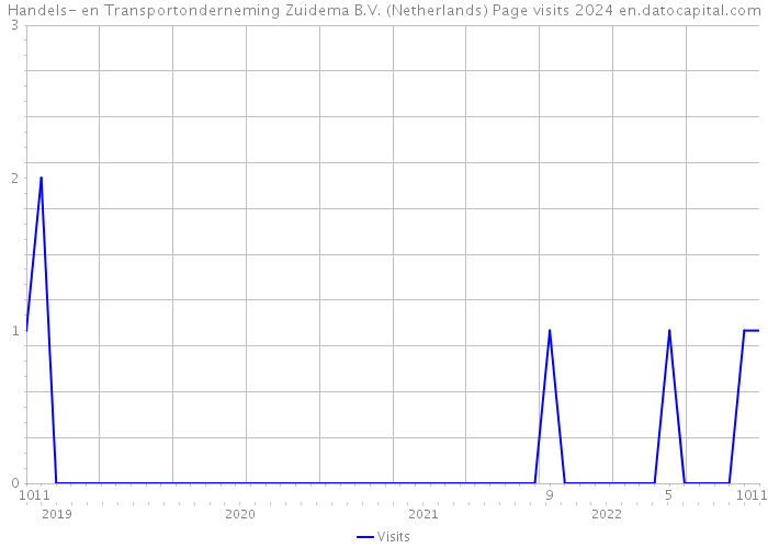 Handels- en Transportonderneming Zuidema B.V. (Netherlands) Page visits 2024 
