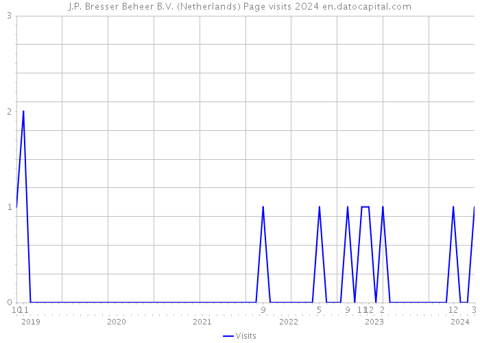 J.P. Bresser Beheer B.V. (Netherlands) Page visits 2024 