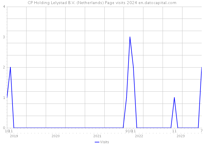 CP Holding Lelystad B.V. (Netherlands) Page visits 2024 