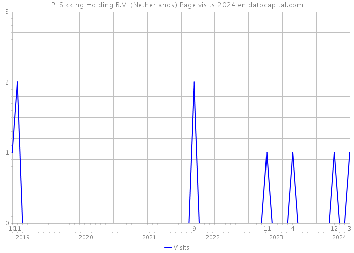 P. Sikking Holding B.V. (Netherlands) Page visits 2024 