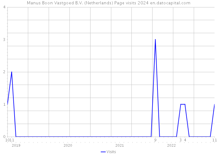 Manus Boon Vastgoed B.V. (Netherlands) Page visits 2024 