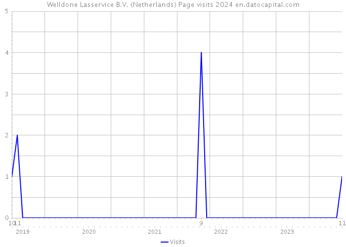Welldone Lasservice B.V. (Netherlands) Page visits 2024 