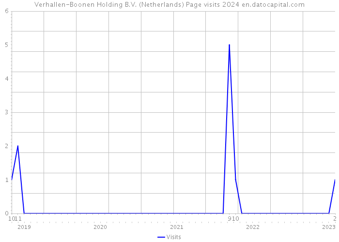 Verhallen-Boonen Holding B.V. (Netherlands) Page visits 2024 