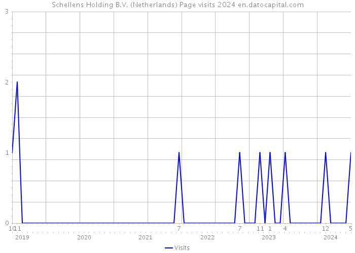 Schellens Holding B.V. (Netherlands) Page visits 2024 