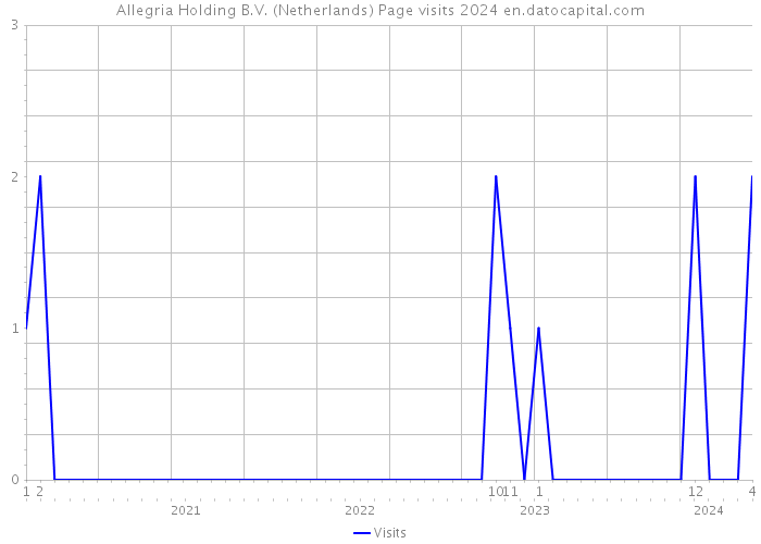 Allegria Holding B.V. (Netherlands) Page visits 2024 