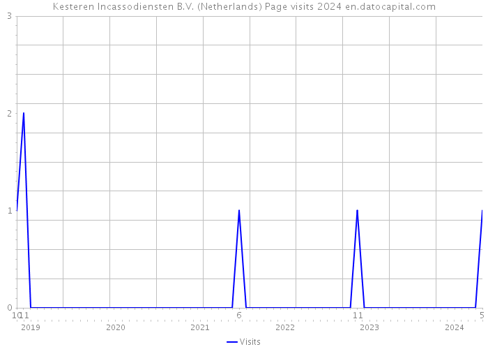 Kesteren Incassodiensten B.V. (Netherlands) Page visits 2024 