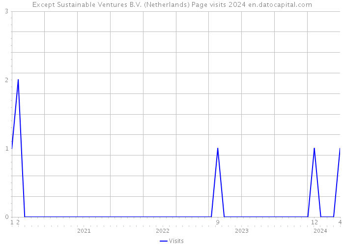 Except Sustainable Ventures B.V. (Netherlands) Page visits 2024 