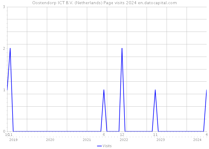 Oostendorp ICT B.V. (Netherlands) Page visits 2024 