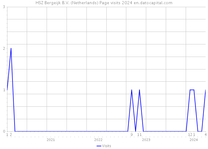 HSZ Bergeijk B.V. (Netherlands) Page visits 2024 