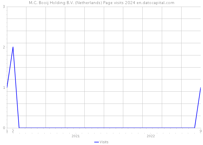 M.C. Booij Holding B.V. (Netherlands) Page visits 2024 