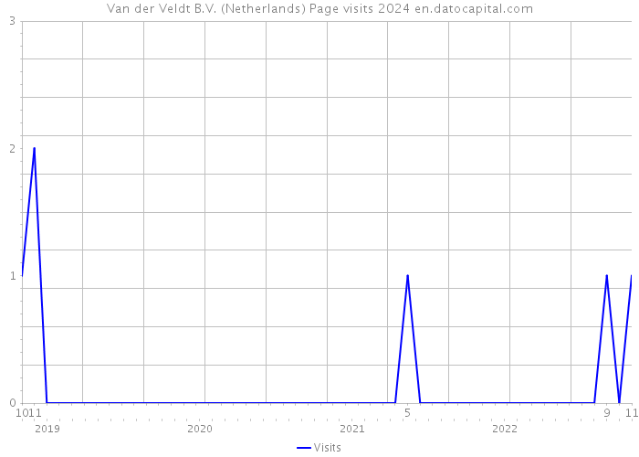 Van der Veldt B.V. (Netherlands) Page visits 2024 