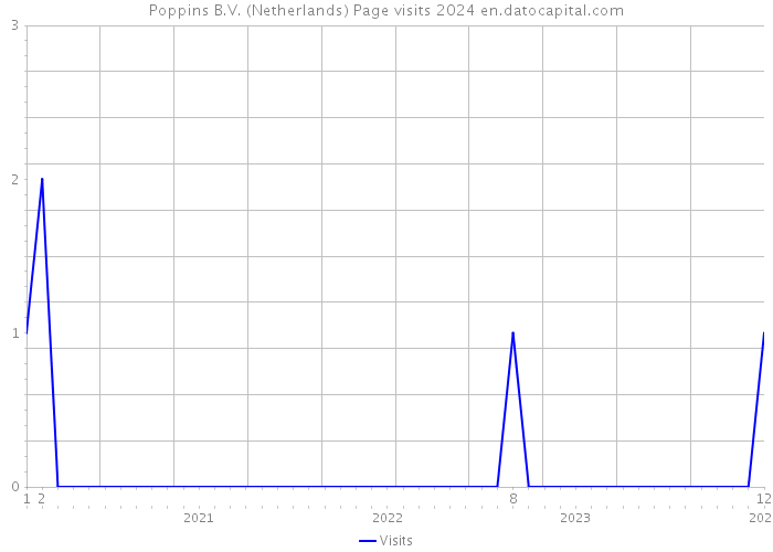 Poppins B.V. (Netherlands) Page visits 2024 