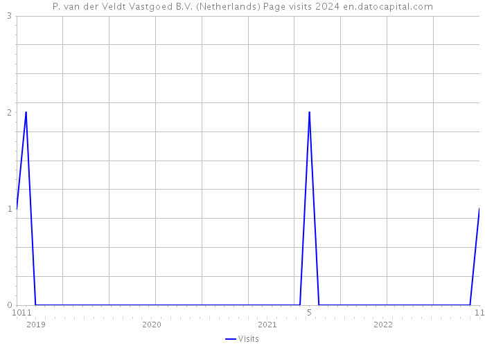P. van der Veldt Vastgoed B.V. (Netherlands) Page visits 2024 