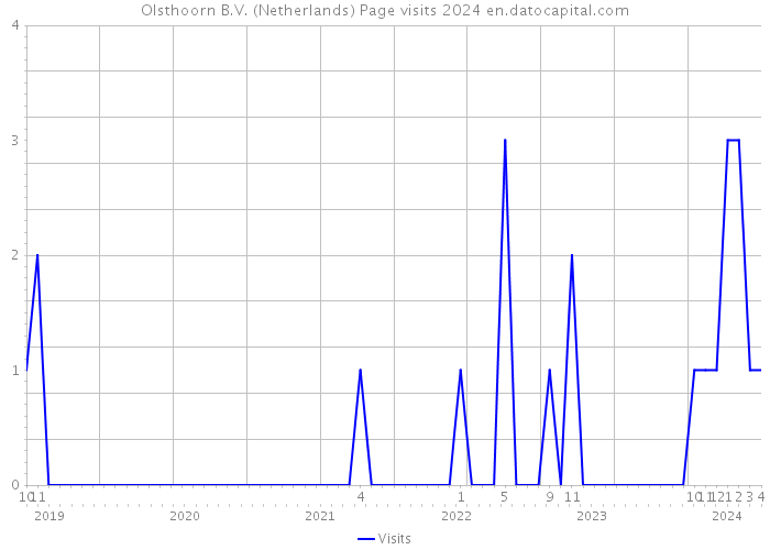 Olsthoorn B.V. (Netherlands) Page visits 2024 