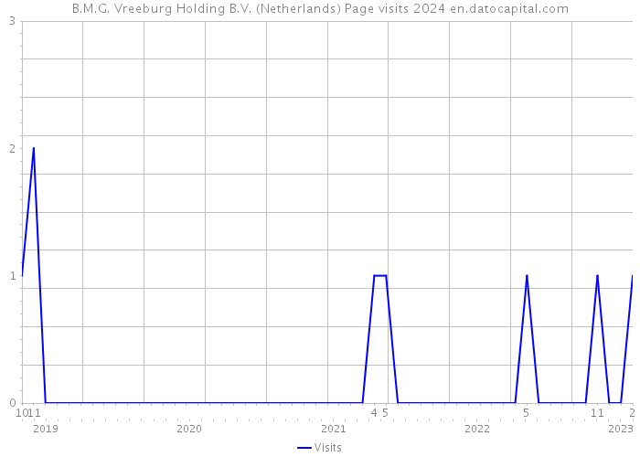 B.M.G. Vreeburg Holding B.V. (Netherlands) Page visits 2024 