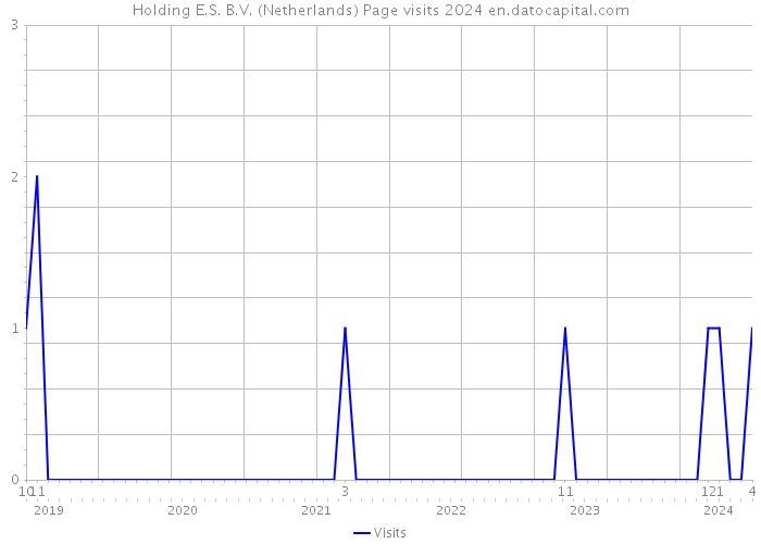 Holding E.S. B.V. (Netherlands) Page visits 2024 