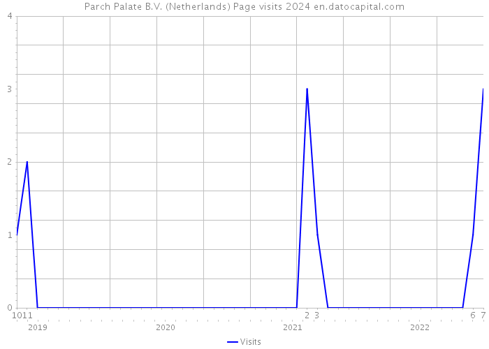 Parch Palate B.V. (Netherlands) Page visits 2024 