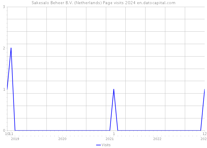 Sakesalo Beheer B.V. (Netherlands) Page visits 2024 
