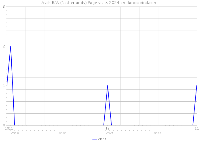 Asch B.V. (Netherlands) Page visits 2024 