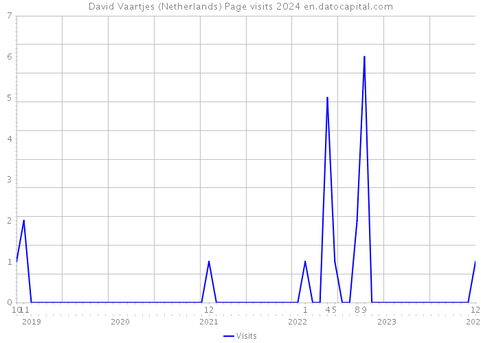 David Vaartjes (Netherlands) Page visits 2024 