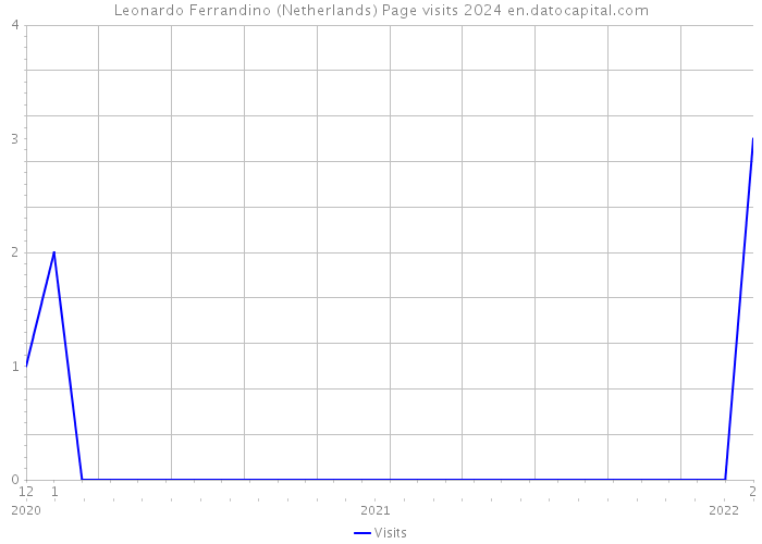 Leonardo Ferrandino (Netherlands) Page visits 2024 