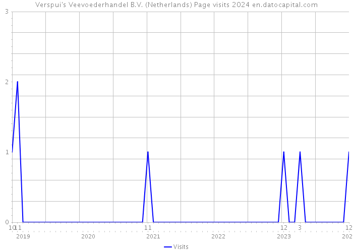 Verspui's Veevoederhandel B.V. (Netherlands) Page visits 2024 