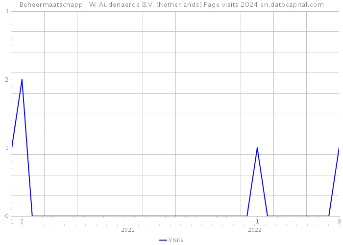 Beheermaatschappij W. Audenaerde B.V. (Netherlands) Page visits 2024 