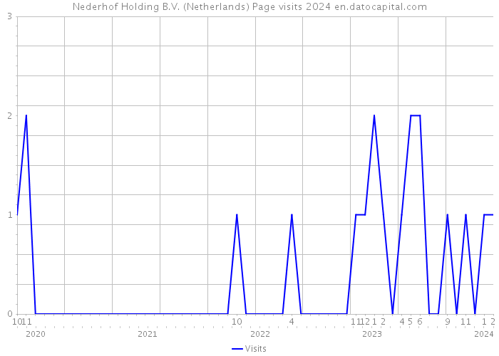 Nederhof Holding B.V. (Netherlands) Page visits 2024 