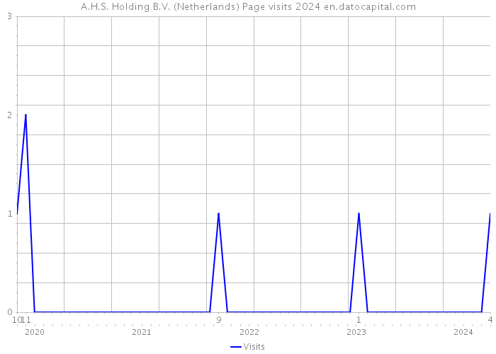 A.H.S. Holding B.V. (Netherlands) Page visits 2024 