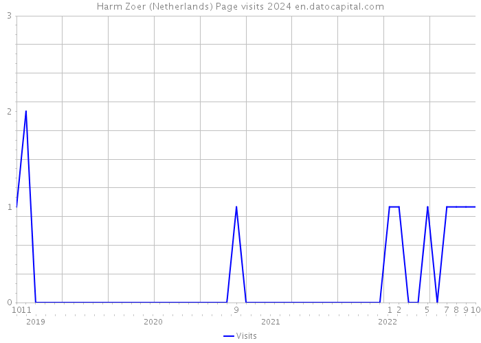 Harm Zoer (Netherlands) Page visits 2024 