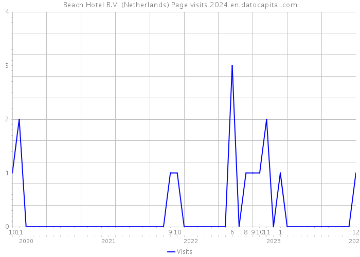 Beach Hotel B.V. (Netherlands) Page visits 2024 