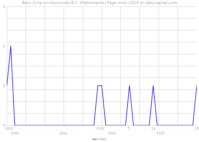 Bakx Zorg-professionals B.V. (Netherlands) Page visits 2024 