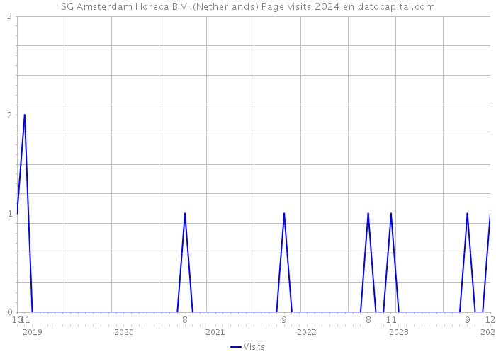SG Amsterdam Horeca B.V. (Netherlands) Page visits 2024 