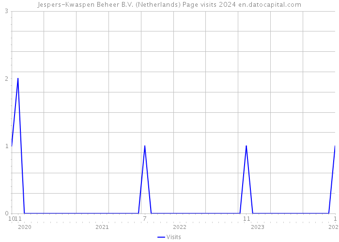 Jespers-Kwaspen Beheer B.V. (Netherlands) Page visits 2024 