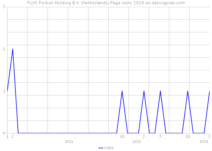 P.J.H. Fecken Holding B.V. (Netherlands) Page visits 2024 