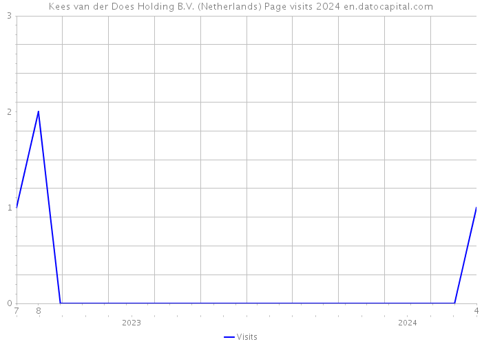 Kees van der Does Holding B.V. (Netherlands) Page visits 2024 