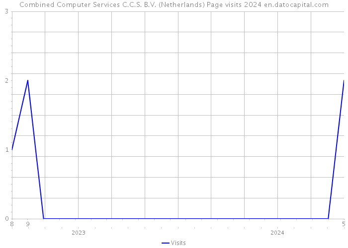 Combined Computer Services C.C.S. B.V. (Netherlands) Page visits 2024 