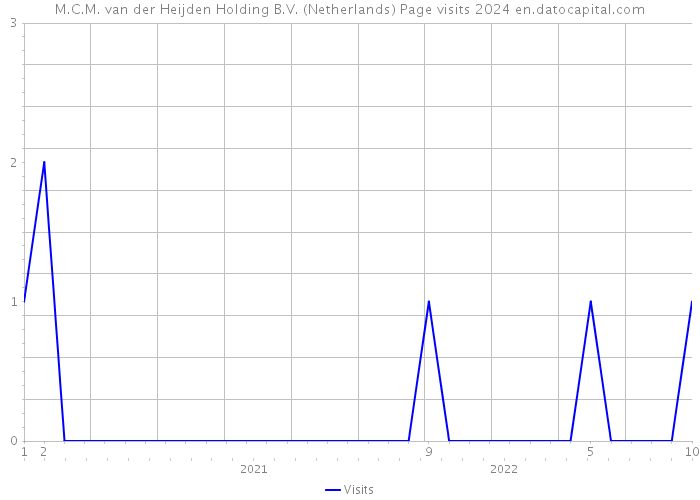 M.C.M. van der Heijden Holding B.V. (Netherlands) Page visits 2024 