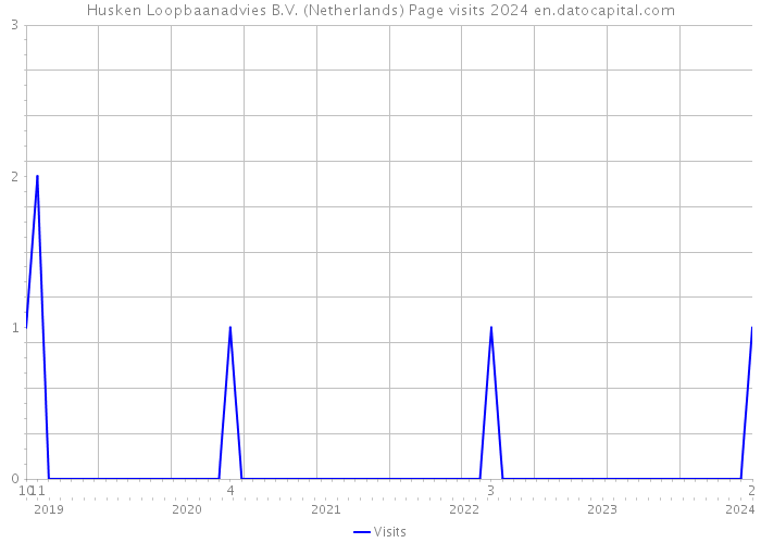 Husken Loopbaanadvies B.V. (Netherlands) Page visits 2024 