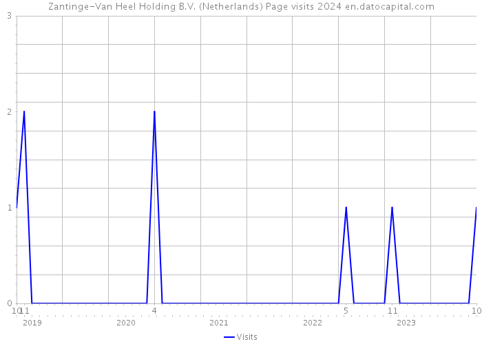 Zantinge-Van Heel Holding B.V. (Netherlands) Page visits 2024 