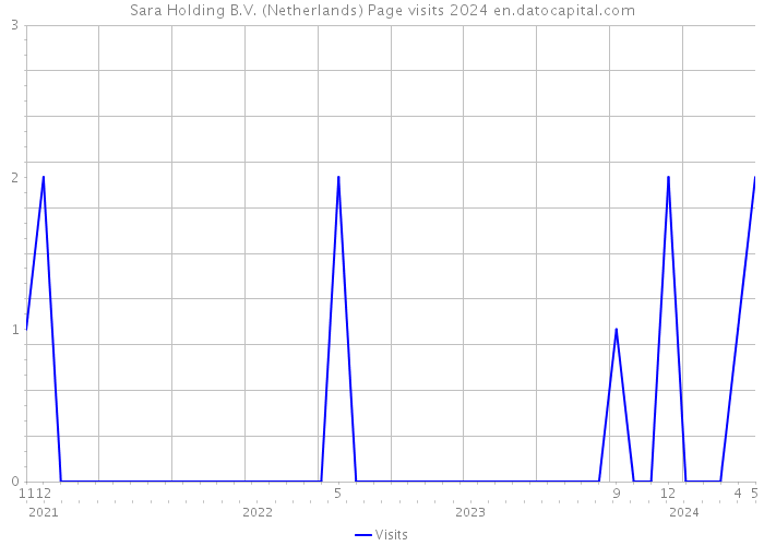Sara Holding B.V. (Netherlands) Page visits 2024 