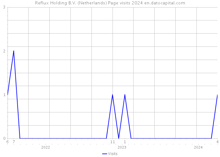 Reflux Holding B.V. (Netherlands) Page visits 2024 