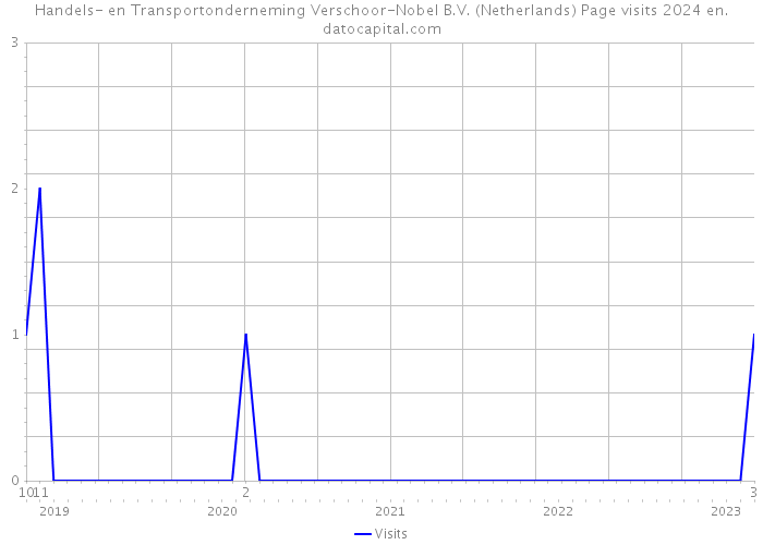 Handels- en Transportonderneming Verschoor-Nobel B.V. (Netherlands) Page visits 2024 