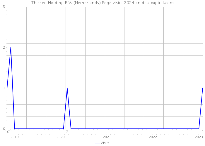 Thissen Holding B.V. (Netherlands) Page visits 2024 